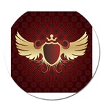 vector-winged-shield-13-by-dragonart Magnet 5  (Round)