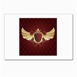 vector-winged-shield-13-by-dragonart Postcard 4  x 6 