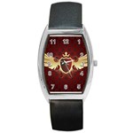 vector-winged-shield-13-by-dragonart Barrel Style Metal Watch