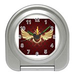 vector-winged-shield-13-by-dragonart Travel Alarm Clock