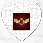 vector-winged-shield-13-by-dragonart Jigsaw Puzzle (Heart)