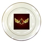 vector-winged-shield-13-by-dragonart Porcelain Plate