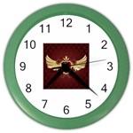 vector-winged-shield-13-by-dragonart Color Wall Clock