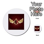 vector-winged-shield-13-by-dragonart Multi-purpose Cards (Round)