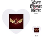 vector-winged-shield-13-by-dragonart Multi-purpose Cards (Heart)