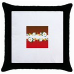 vector-spring-flower-card-02-by-dragonart Throw Pillow Case (Black)