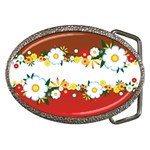 vector-spring-flower-card-02-by-dragonart Belt Buckle
