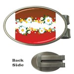 vector-spring-flower-card-02-by-dragonart Money Clip (Oval)
