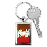 vector-spring-flower-card-02-by-dragonart Key Chain (Rectangle)