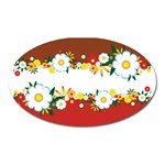 vector-spring-flower-card-02-by-dragonart Magnet (Oval)