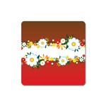 vector-spring-flower-card-02-by-dragonart Magnet (Square)