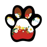 vector-spring-flower-card-02-by-dragonart Magnet (Paw Print)