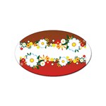vector-spring-flower-card-02-by-dragonart Sticker Oval (10 pack)