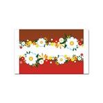 vector-spring-flower-card-02-by-dragonart Sticker Rectangular (100 pack)