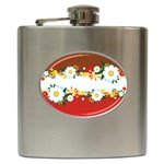 vector-spring-flower-card-02-by-dragonart Hip Flask (6 oz)