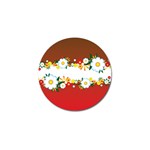 vector-spring-flower-card-02-by-dragonart Golf Ball Marker