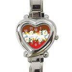 vector-spring-flower-card-02-by-dragonart Heart Italian Charm Watch