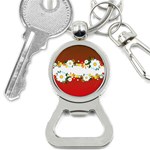 vector-spring-flower-card-02-by-dragonart Bottle Opener Key Chain