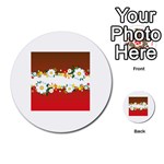 vector-spring-flower-card-02-by-dragonart Multi-purpose Cards (Round)