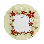 vector-silk-flower-design-card-02-by-dragonart1 Ornament (Round)