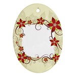 vector-silk-flower-design-card-02-by-dragonart1 Ornament (Oval)