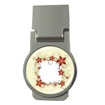 vector-silk-flower-design-card-02-by-dragonart1 Money Clip (Round)