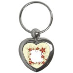 vector-silk-flower-design-card-02-by-dragonart1 Key Chain (Heart)