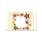 vector-silk-flower-design-card-02-by-dragonart1 Sticker (Rectangular)