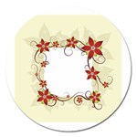 vector-silk-flower-design-card-02-by-dragonart1 Magnet 5  (Round)