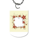 vector-silk-flower-design-card-02-by-dragonart1 Dog Tag (Two Sides)