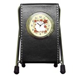 vector-silk-flower-design-card-02-by-dragonart1 Pen Holder Desk Clock