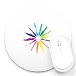 vector-paint-strokes-03-by-dragonart Round Mousepad