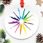 vector-paint-strokes-03-by-dragonart Ornament (Round)