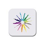 vector-paint-strokes-03-by-dragonart Rubber Coaster (Square)
