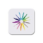 vector-paint-strokes-03-by-dragonart Rubber Square Coaster (4 pack)