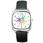 vector-paint-strokes-03-by-dragonart Square Metal Watch