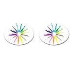 vector-paint-strokes-03-by-dragonart Cufflinks (Oval)