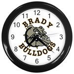 bulldogs Wall Clock (Black)