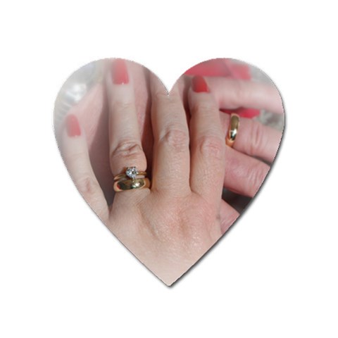 Wedding Anniversary Magnet (Heart) from ArtsNow.com Front