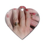 Wedding Anniversary Dog Tag Heart (One Side)