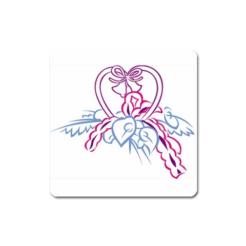 Personalized Wedding Favors Magnet (Square) from ArtsNow.com Front