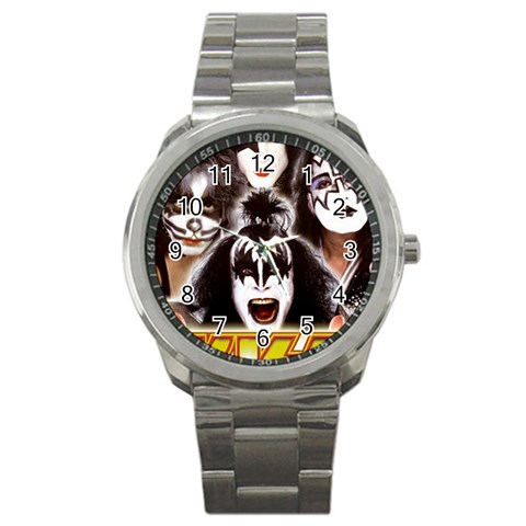 KISS Rock Sport Metal Mens Wrist Watch Gift  