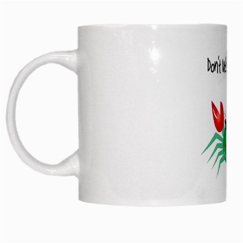 Green Don t Make Me Crabby White Mug from ArtsNow.com Left