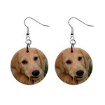 Golden Retriever 3 1  Button Earrings