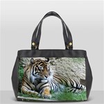 Bengal tiger at rest Oversize Office Handbag (One Side)