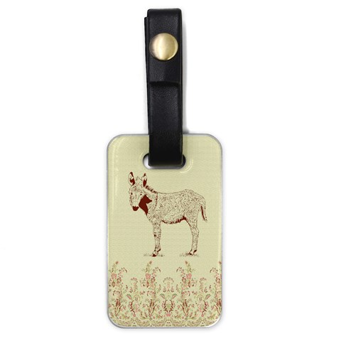 Donkey foal Luggage Tag (one side) from ArtsNow.com Front