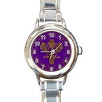 chi psi Round Italian Charm Watch