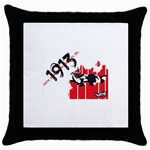 delta sigma theta - som Throw Pillow Case (Black)