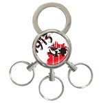 delta sigma theta - som 3-Ring Key Chain