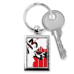 delta sigma theta - som Key Chain (Rectangle)